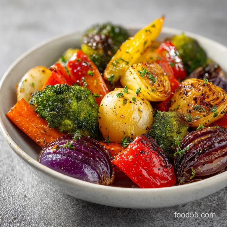 Garlic Roasted Vegetables with Citrus Finish