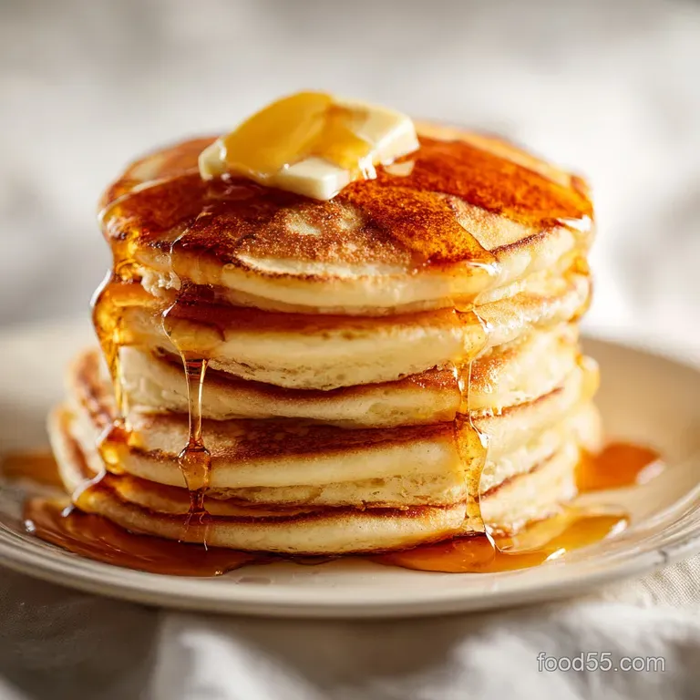 Golden Extra Fluffy Pancakes: Velvety Interior
