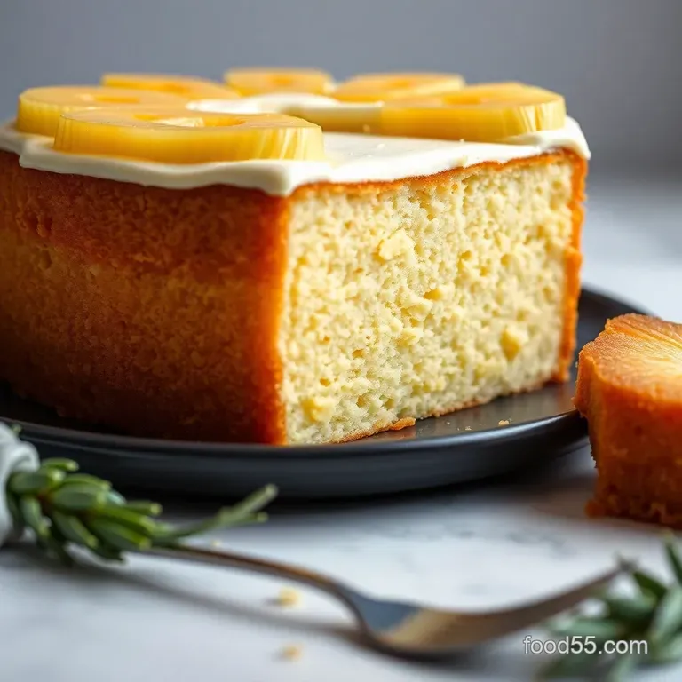 Golden Pineapple Dream Cake