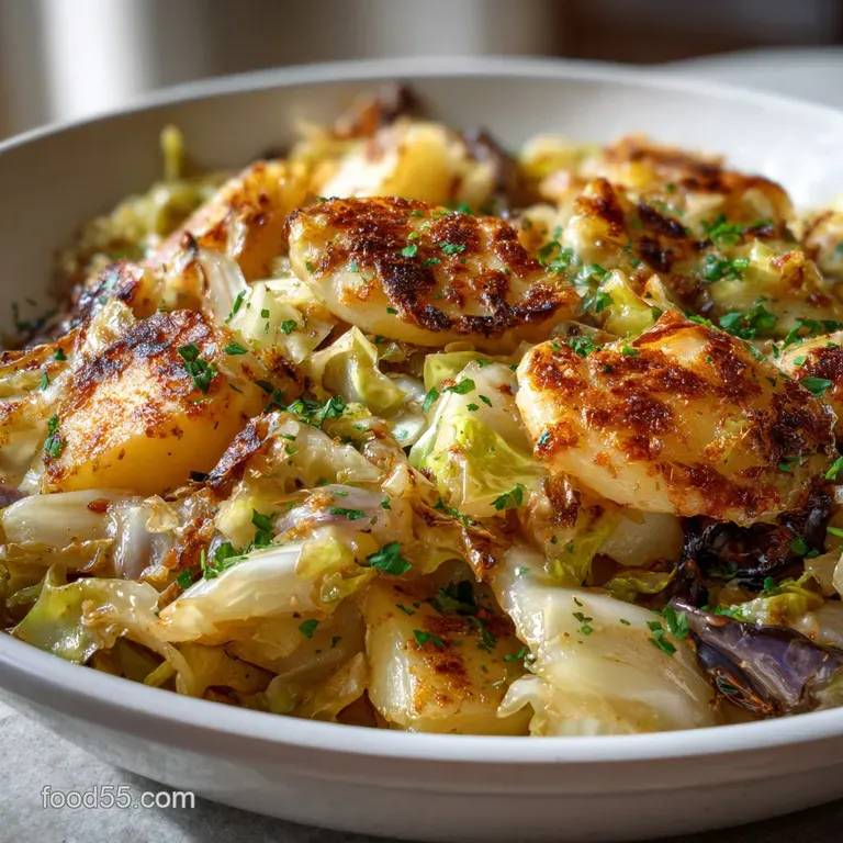 Grandmas Cheap Recipes: Thrifty Cabbage Potato Skillet presentation