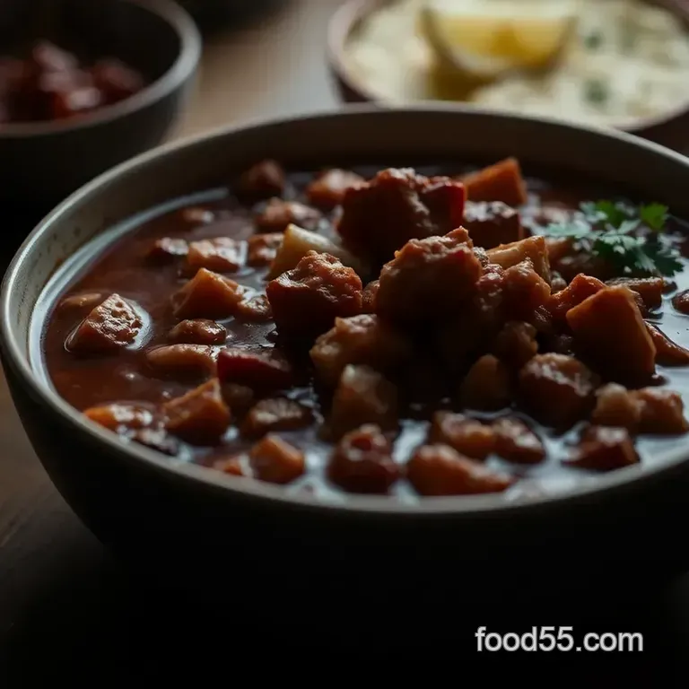 Grandma’s Hug in a Bowl: Authentic Pork Posole Rojo presentation