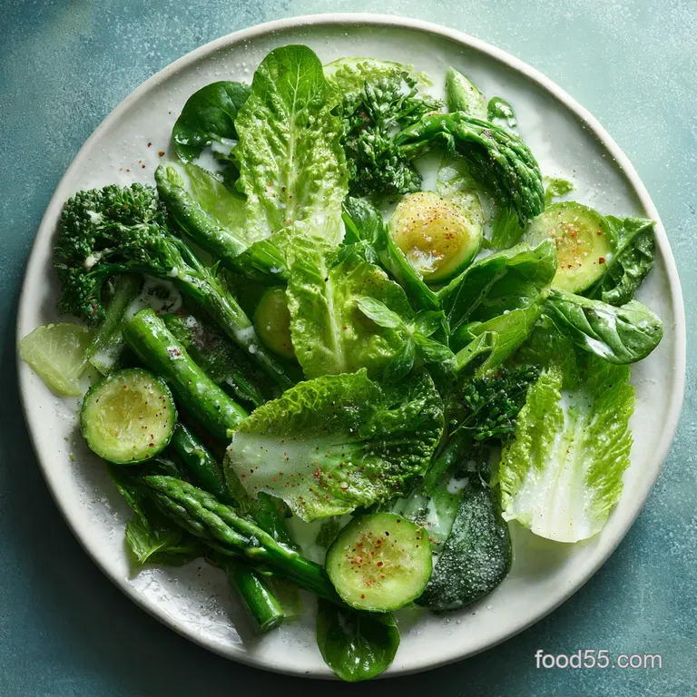Green Goddess Salad: Crisp Cabbage