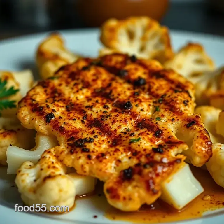 Grilled Cauliflower Steaks with Smoky Herb Marinade
