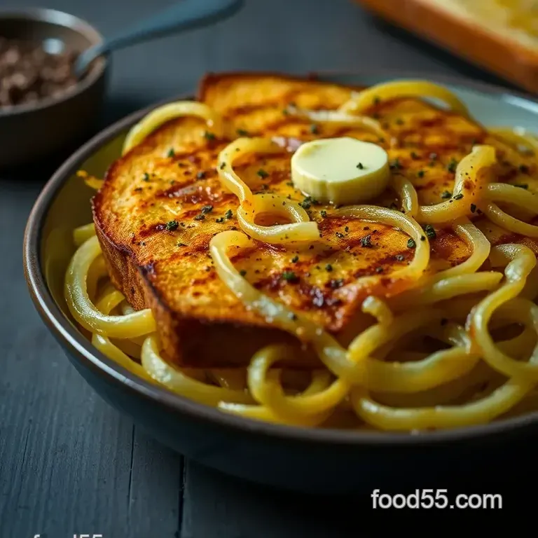 Gruyère & Caramelized Onion Grilled Cheese presentation