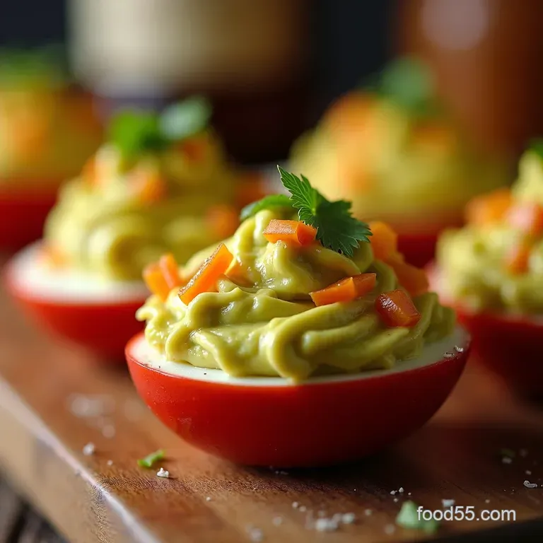 The Avomighty Deviled Eggs Guacamole Edition presentation
