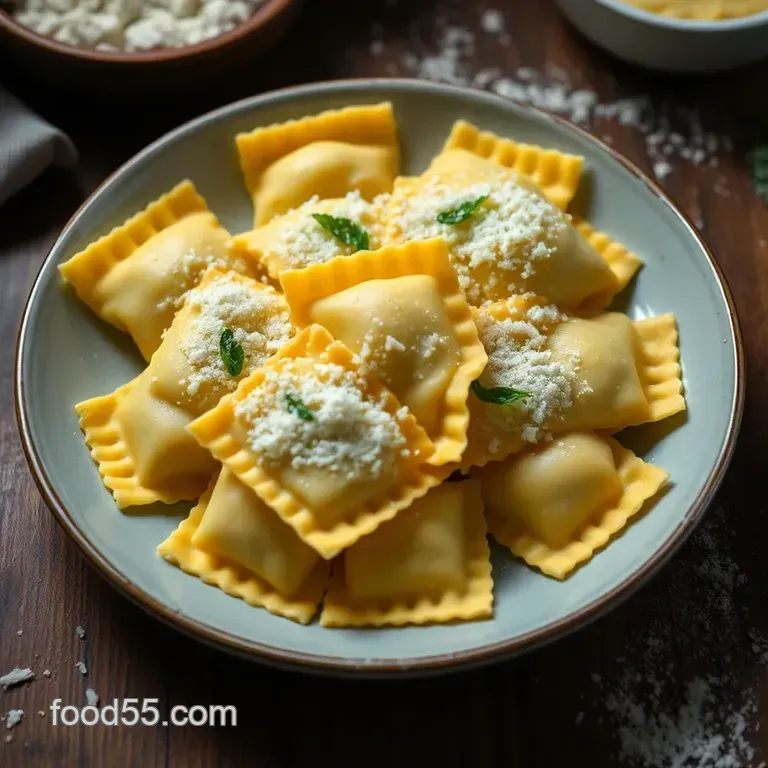Handmade Ravioli Delights presentation