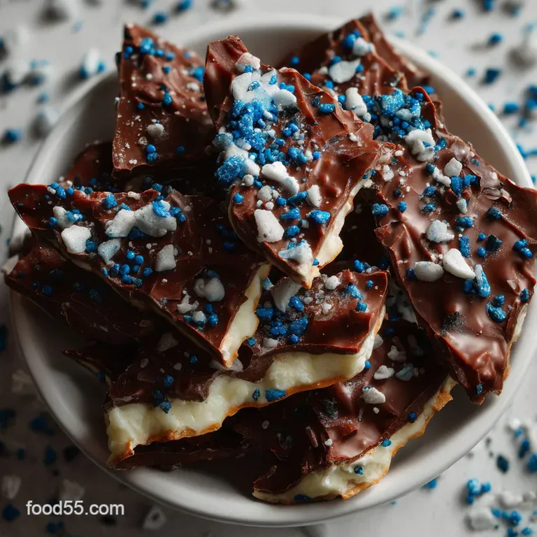 Hanukkah Chocolate Bark with Sea Salt