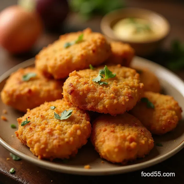 Golden Crispy Baked Chicken Nuggets the Healthier Take on a Classic Comfort presentation