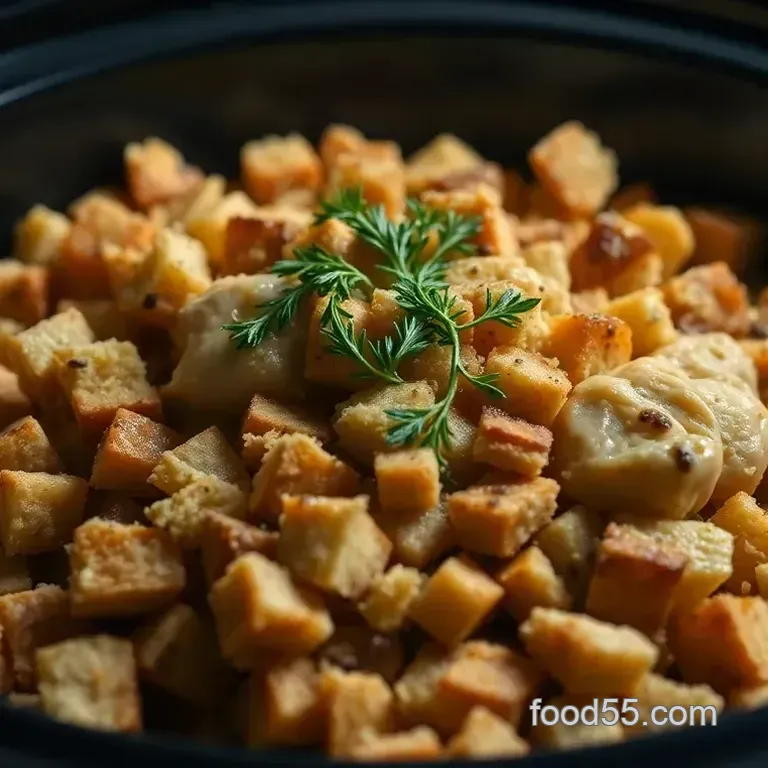 Hearty Stuffing and Chicken in Crock Pot: My Family' s Go-To Recipe