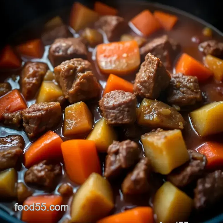 Hearty Slow-Cooked Beef Stew: A Comfort Classic presentation