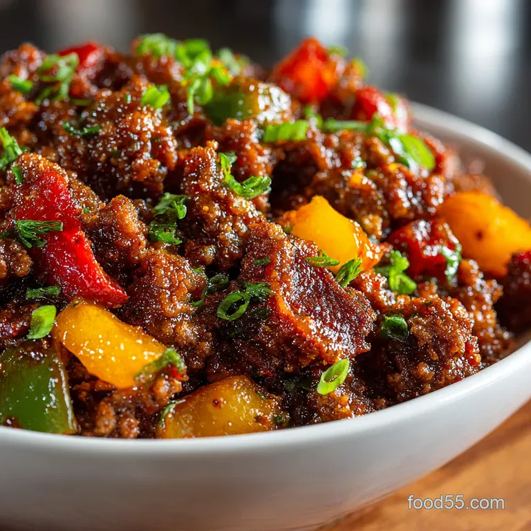 Hearty SlowCooked Picadillo