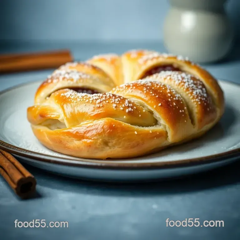 Heavenly Cinnamon Danish: Flaky Pastry with Sweet-Spiced Filling presentation