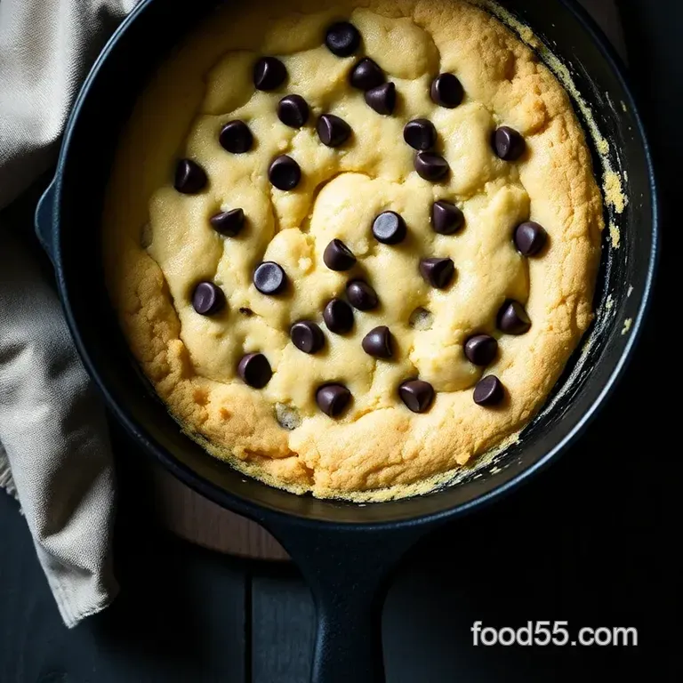 Heavenly Mini Skillet Cookie with Almond Flour presentation