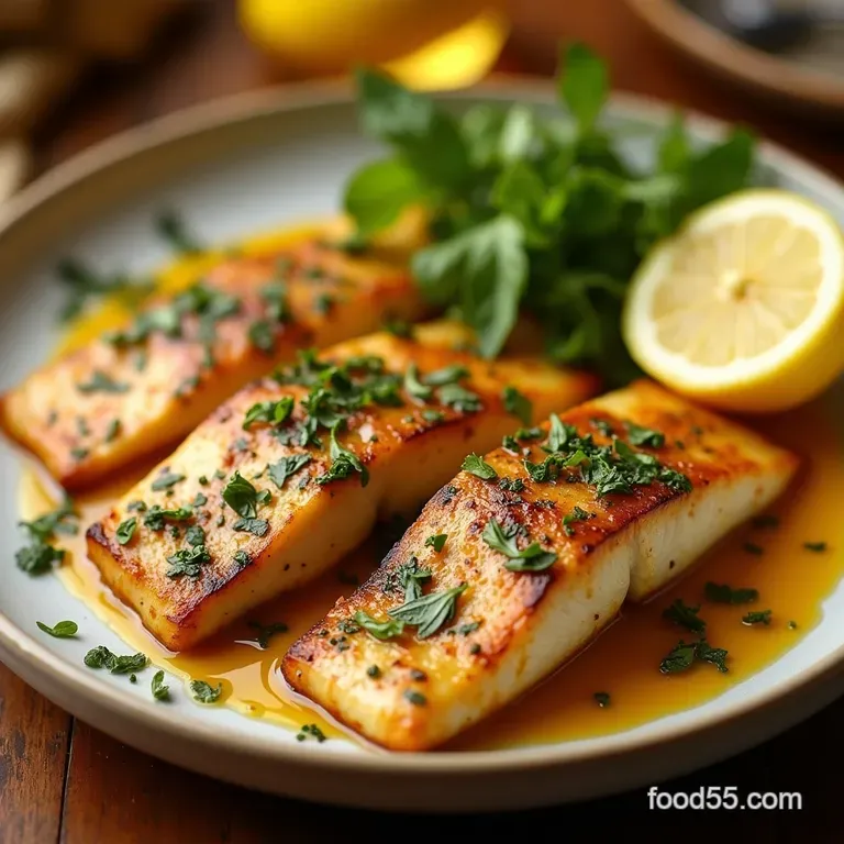 Sunshine in a Parcel Herby Lemon Garlic Grilled Fish Fillets presentation