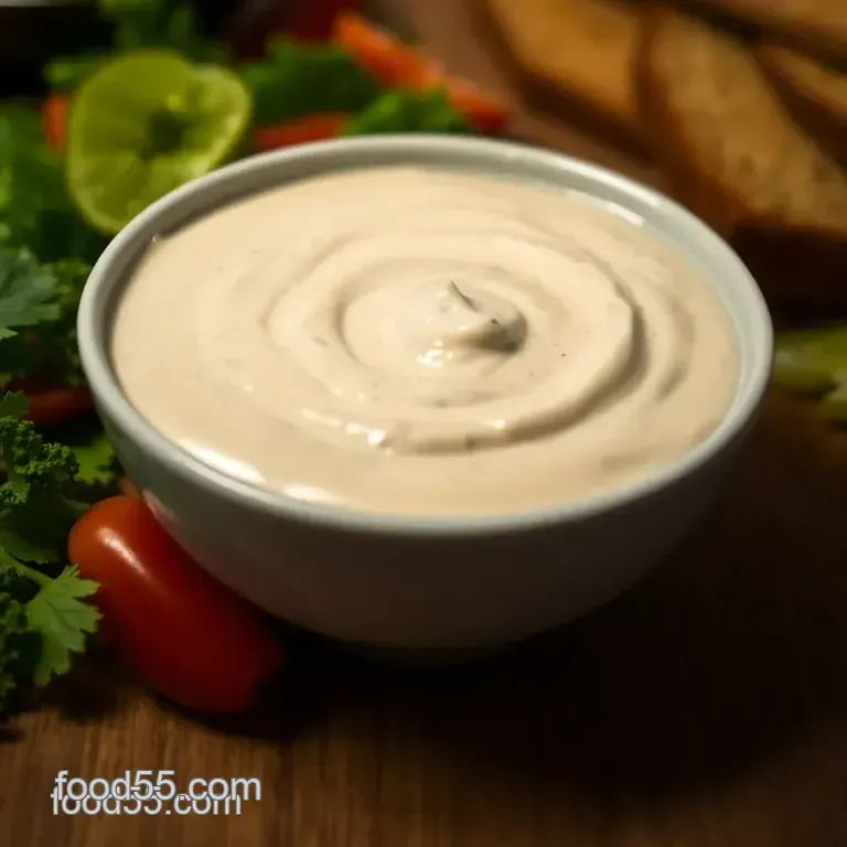 Homemade Dairy-free Thousand Island Dressing presentation