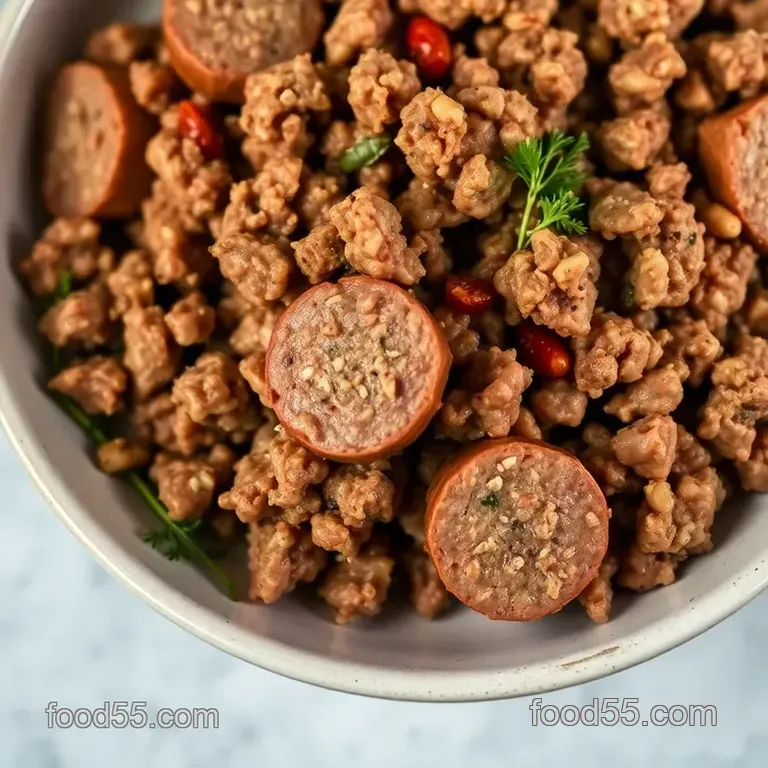 Homemade Fennel Sausage: A Savory Delight presentation