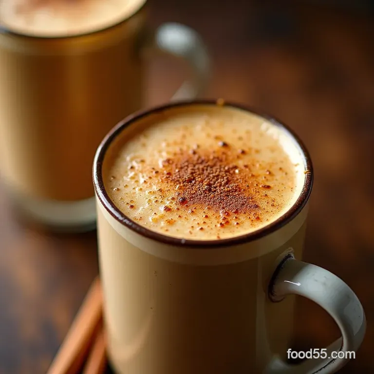 The Allday Cozy Homemade Pumpkin Spice Latte presentation