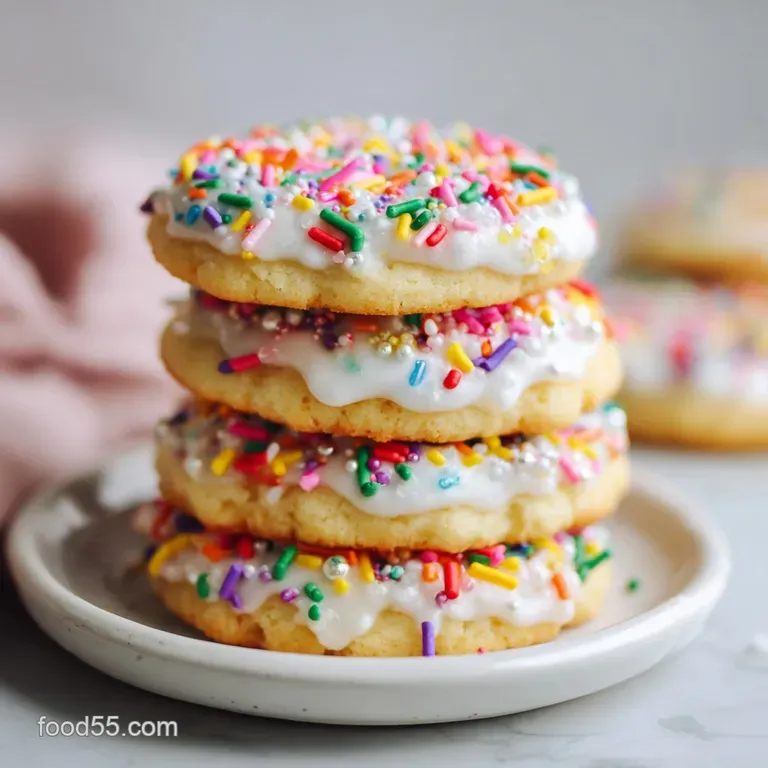 A festive sugar cookie adorned with crisp white icing, arranged artfully on a rustic wooden board.