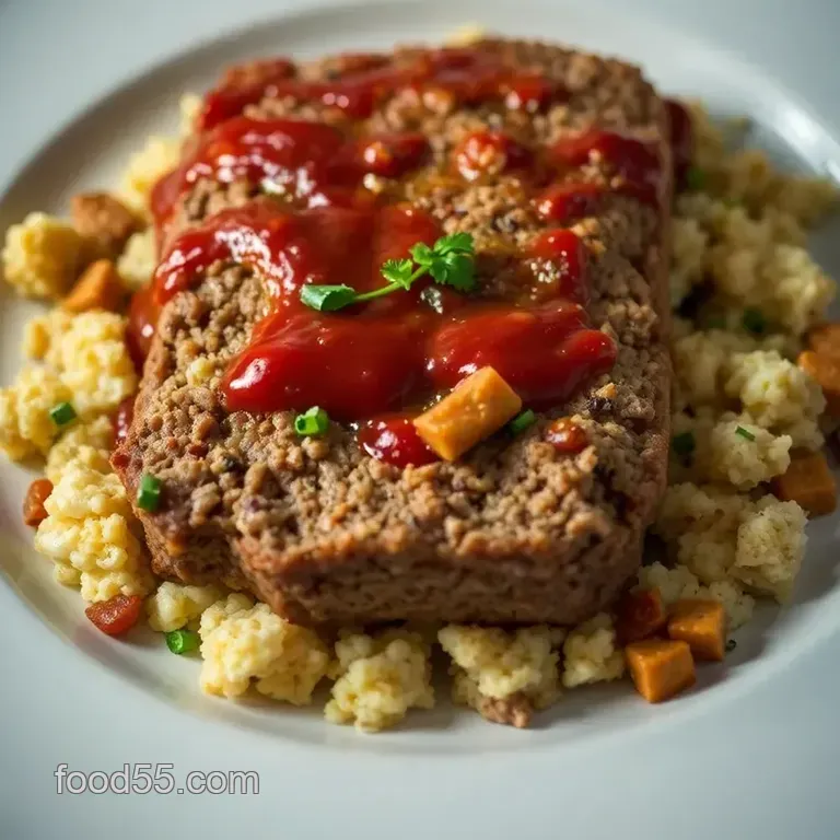 Homestyle Meatloaf with Savory Stove Top Stuffing presentation
