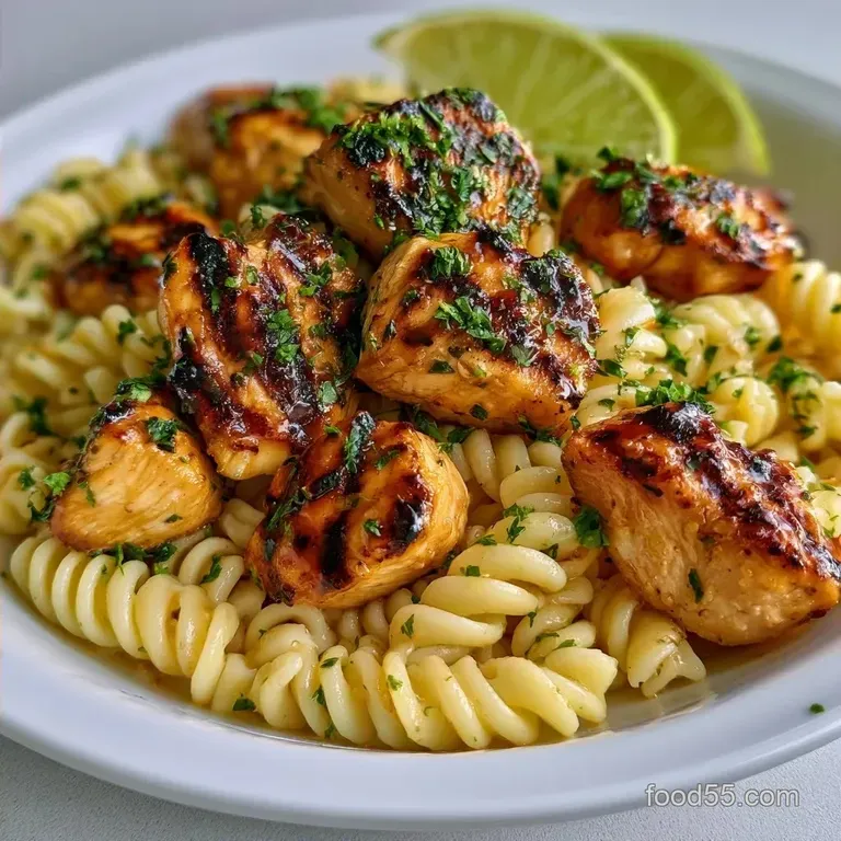 Honey-Lime Grilled Chicken Pasta Salad: Party-Ready