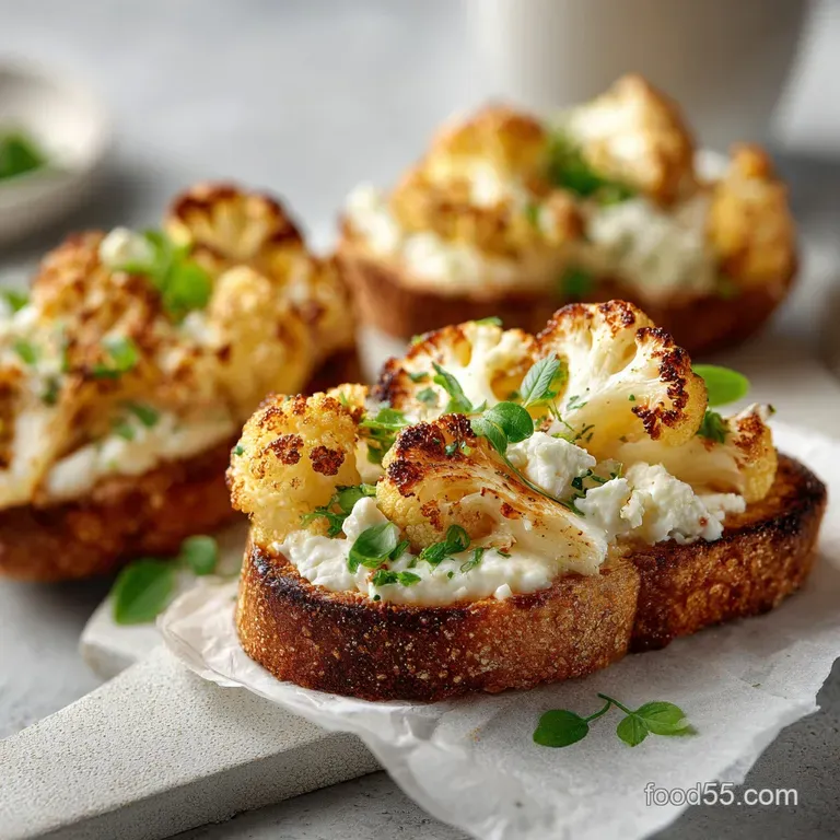 Ina Gartens Cauliflower Toasts Recipe
