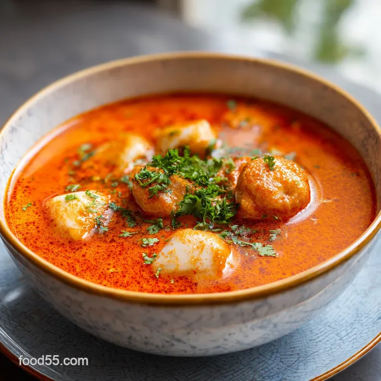 Incredible Ultimate Creamy Thai Dumpling Soup
