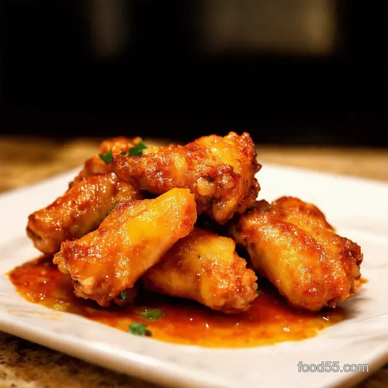 Island Vibes Caribbean Pineapple Baked Chicken Wings presentation