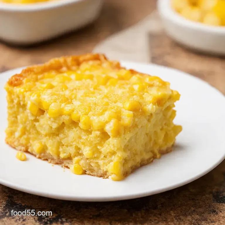 Jiffy Corn Pudding a Southern Comfort Classic presentation