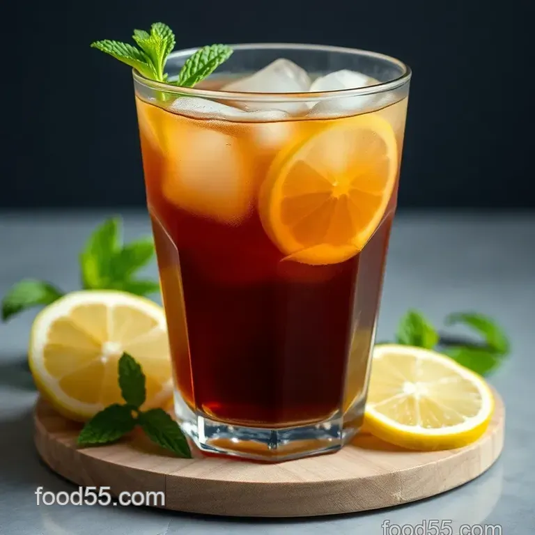 John Daly Drink: Refreshing Golf Green Cocktail presentation