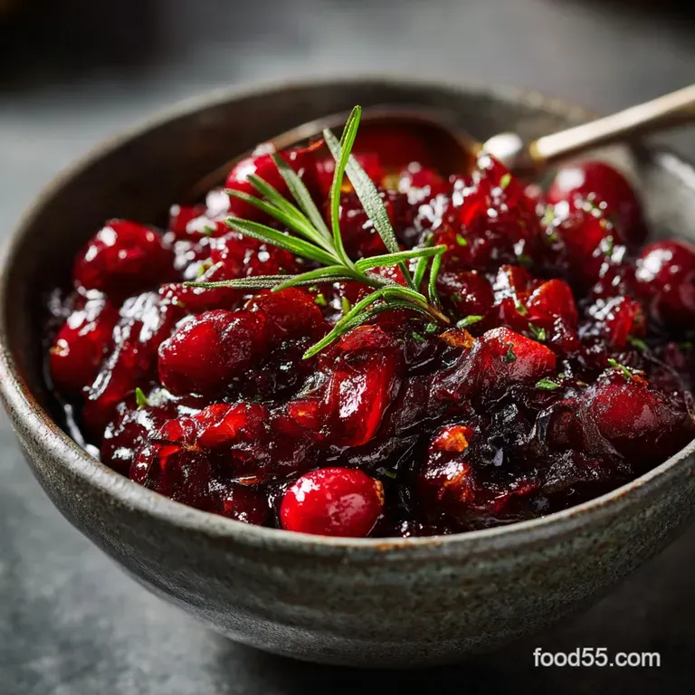 Julia Childs Easy Cranberry Sauce: Effortless Orange Compote presentation