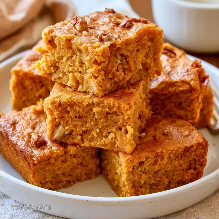Keto Pumpkin Breakfast Bars with Almond Flour