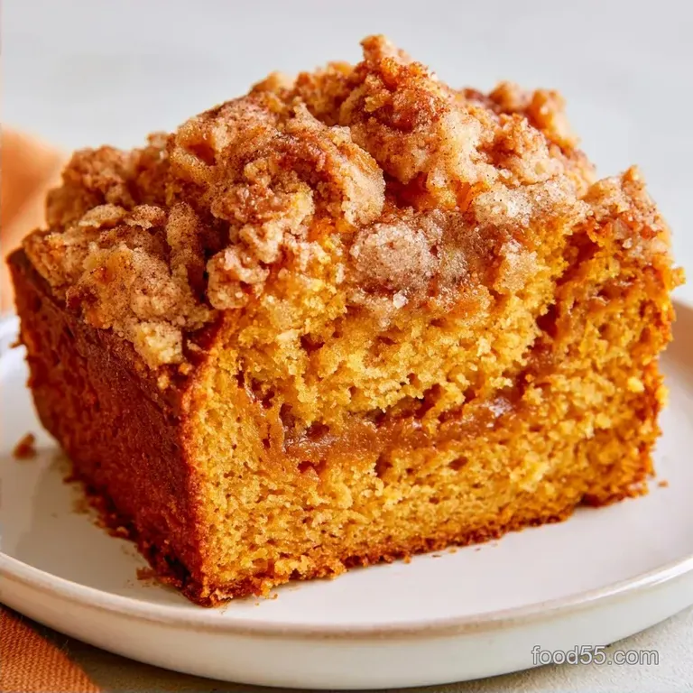 Keto Pumpkin Crumb Cake with Almond Flour