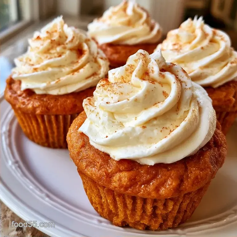 Keto Pumpkin Pie Cupcakes with Cream Cheese Frosting