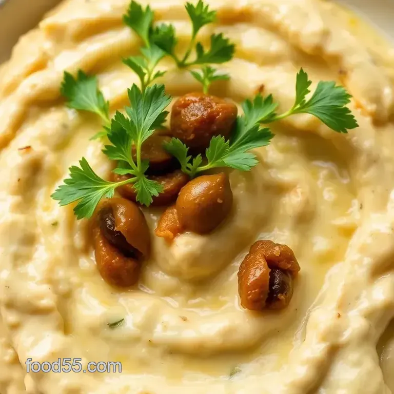 Keto Skordalia Recipe with Rutabaga presentation