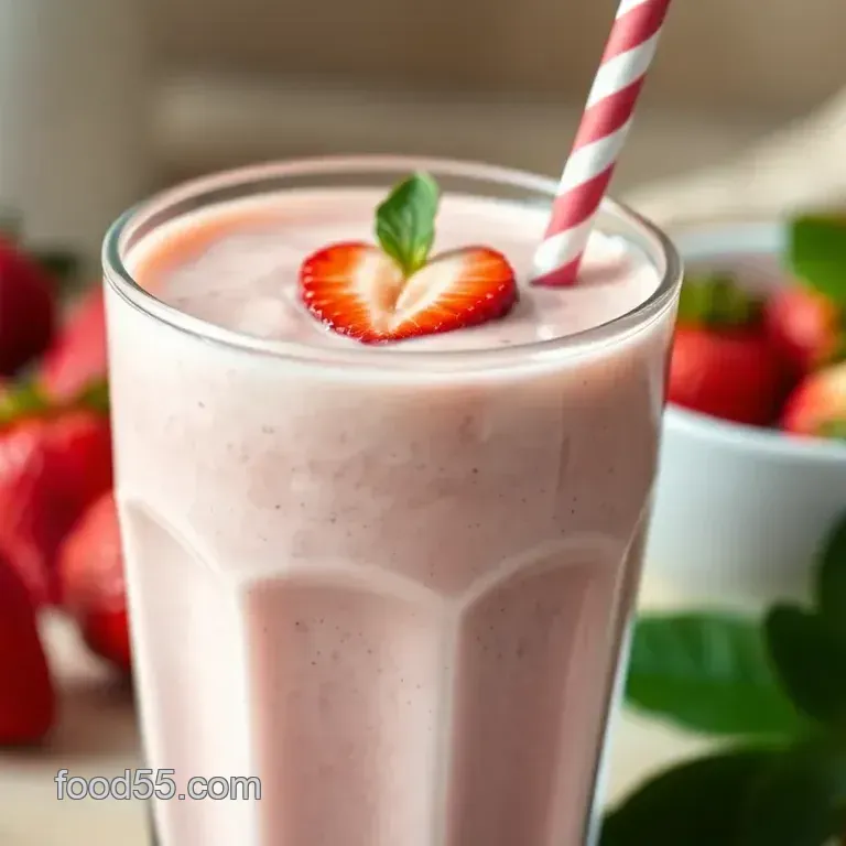 Delicious Keto Strawberry Smoothie with Almond Milk Recipe