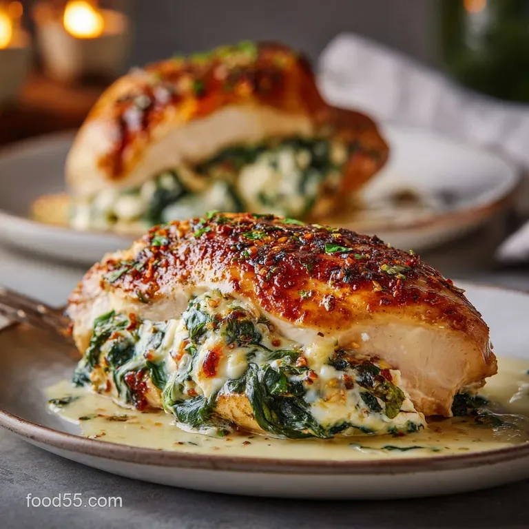 Creamy Feta Spinach Stuffed Chicken Roulades the Keto Kingmaker presentation