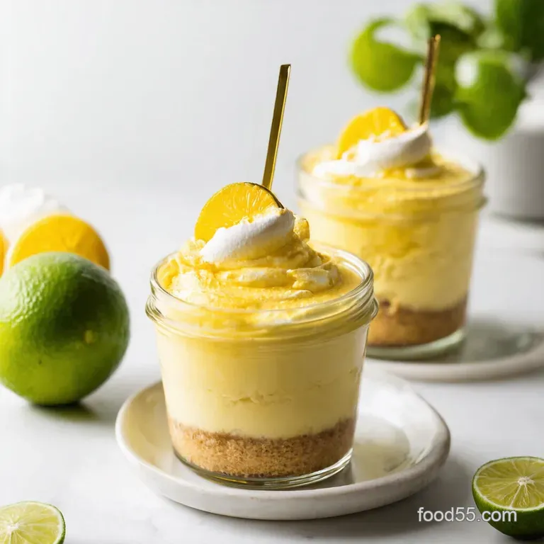 Key Lime Cheesecake Parfaits presentation