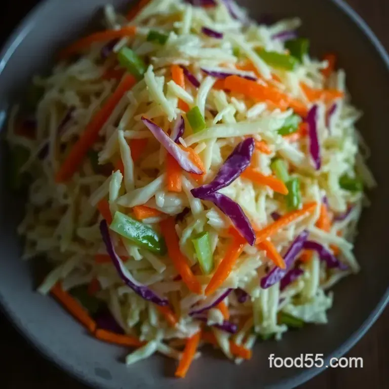 KFC-Style Coleslaw: A Classic Southern Side presentation