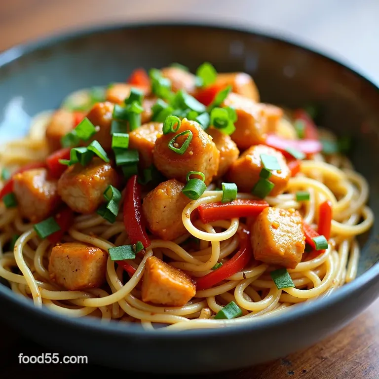 Kung Pao Chicken Zoodles for Two