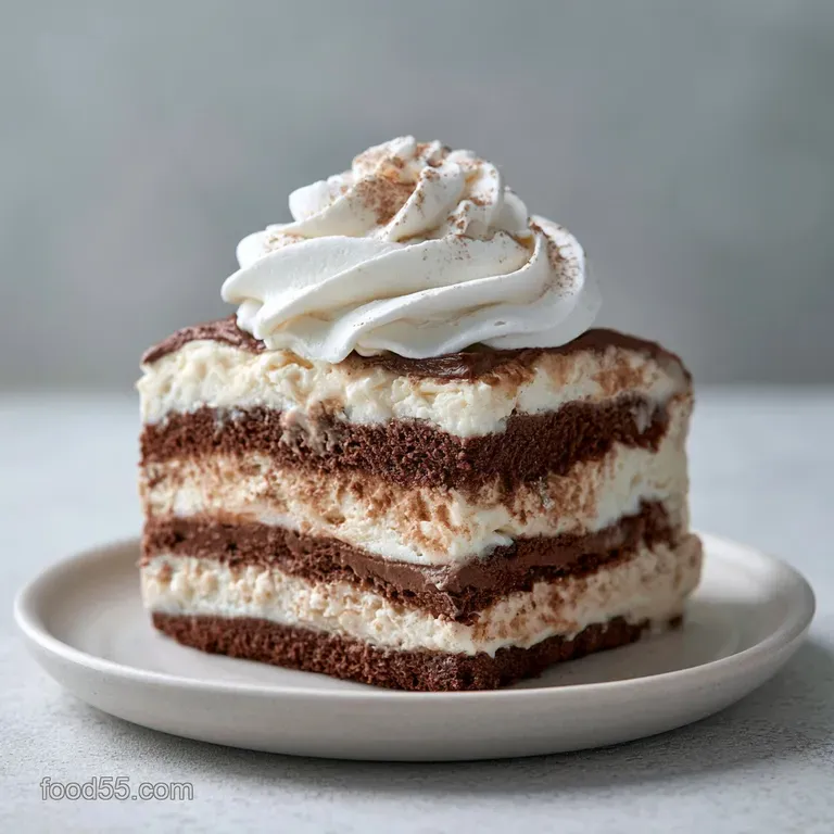 Layered Ice Cream Cake: Silky and Crisp