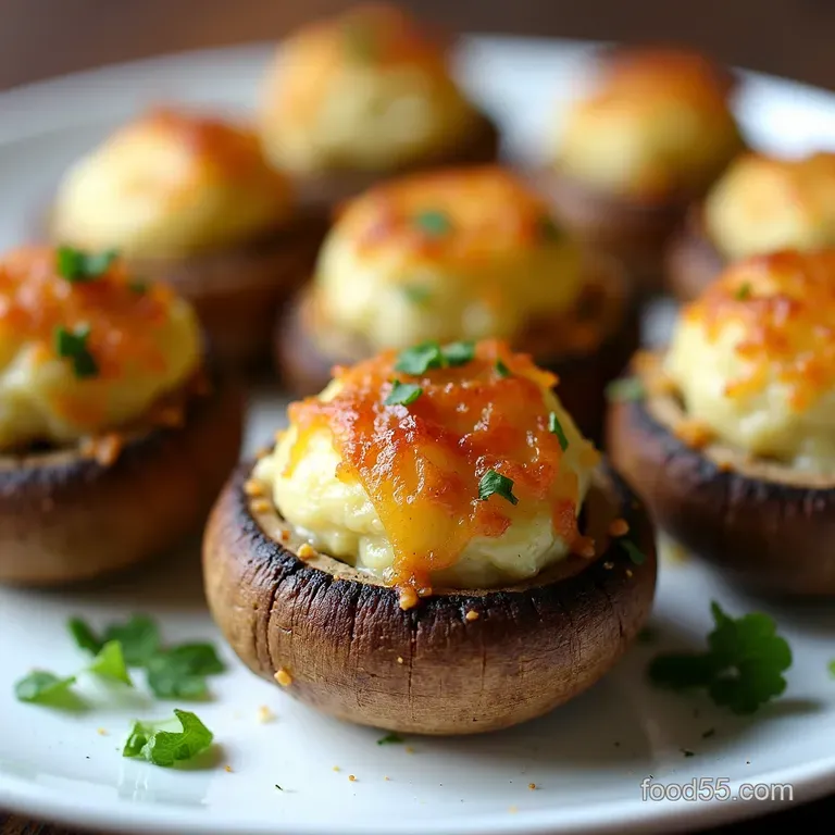 Lazy Stuffed Mushrooms Quick Creamy Garlic Parmesan Bites