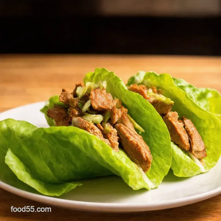 Lean Mean Turkey Taco Lettuce Wraps presentation