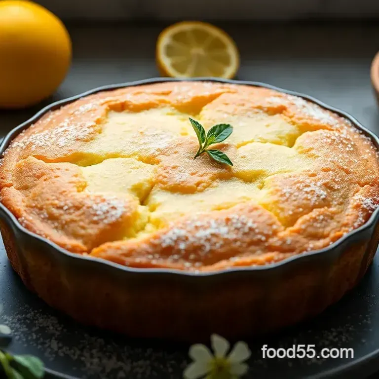 Lemon Balm & Elderflower Cake
