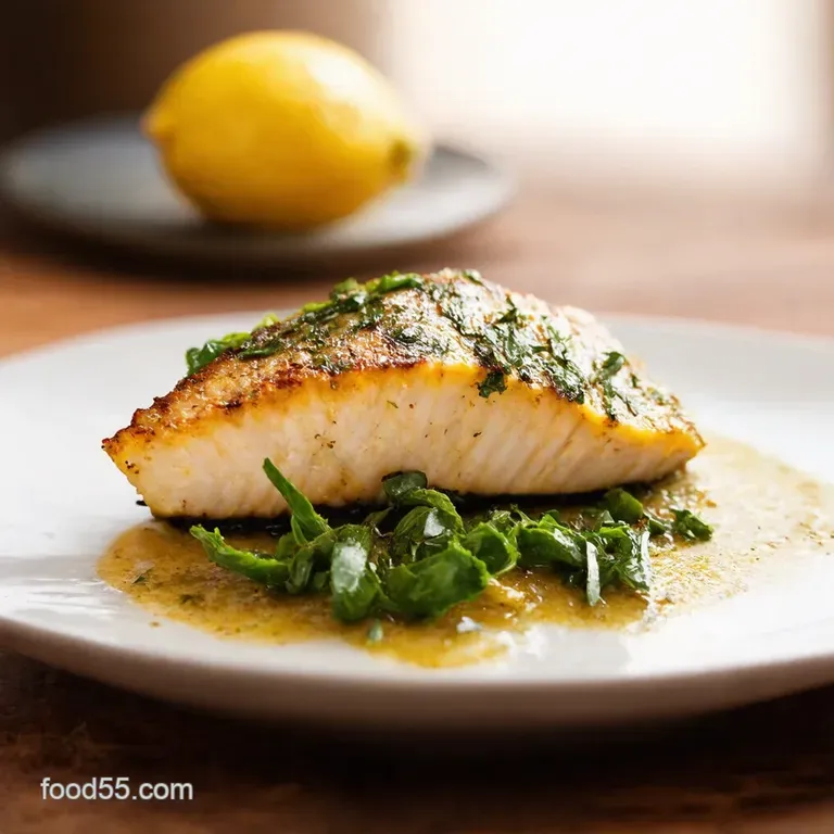 Lemon Herb Baked Mahi Mahi presentation