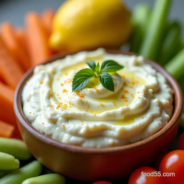 LemonGarlic Whipped Feta Dip