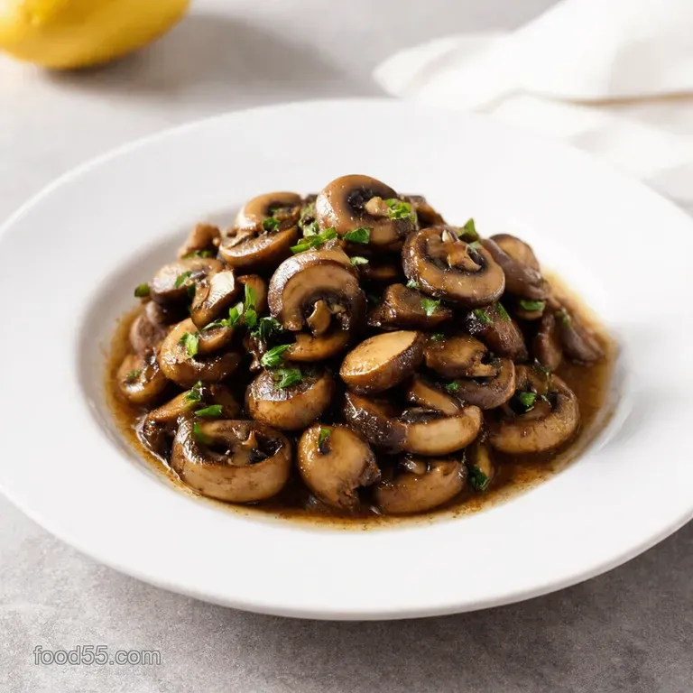 Lemony Garlic Saut&eacute;ed Mushrooms A RestaurantWorthy Side in Minutes