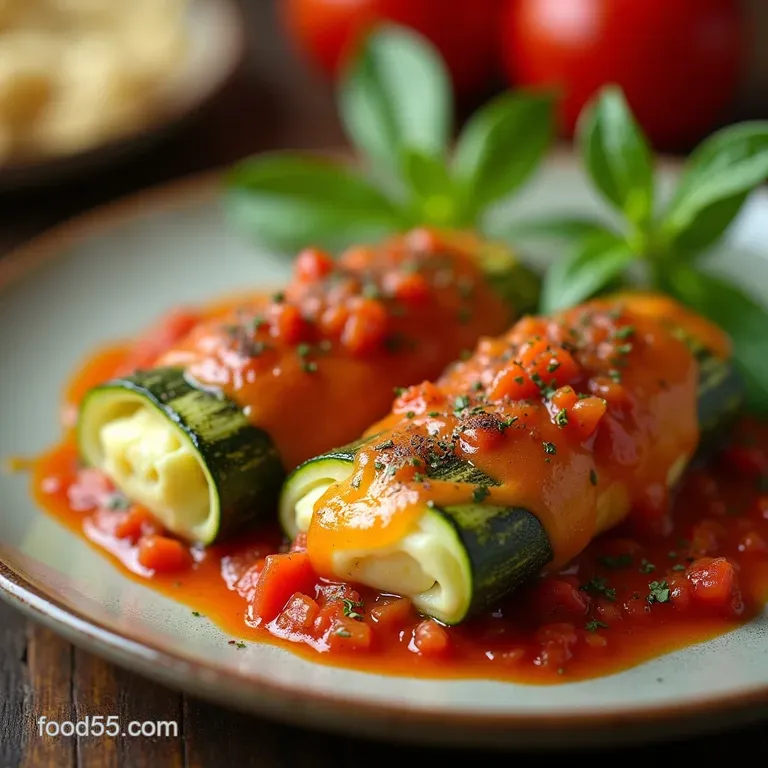 The Best Light Bright Zucchini Rollatini a Taste of the Italian Riviera presentation