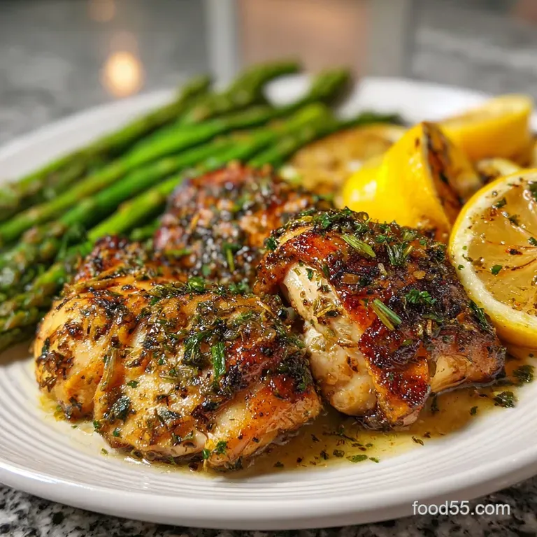 Low Carb Recipe using Chicken with Garlic and Herbs