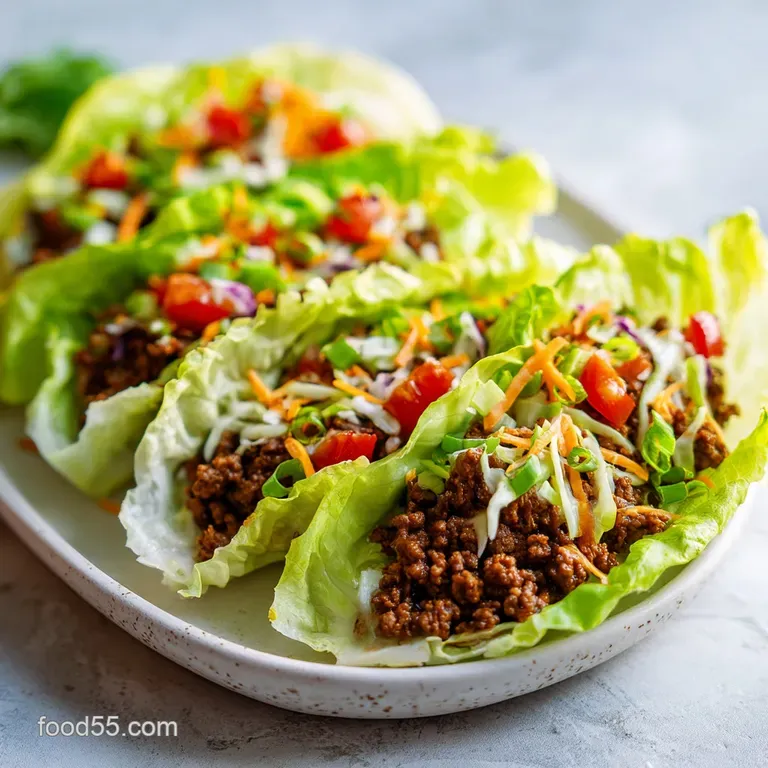 LowCarb Taco Lettuce Wrap with Big Flavor