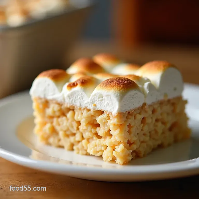 Light Lovely Marshmallow Squares Lowfat Rice Krispy Treats That Actually Taste Right presentation
